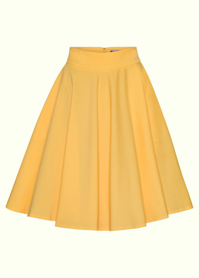 1950er stils swingnederdel i gul tøj Daisy Dapper 