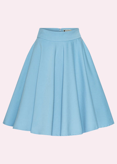 1950er stils swingnederdel i lys himmelblå tøj Daisy Dapper 