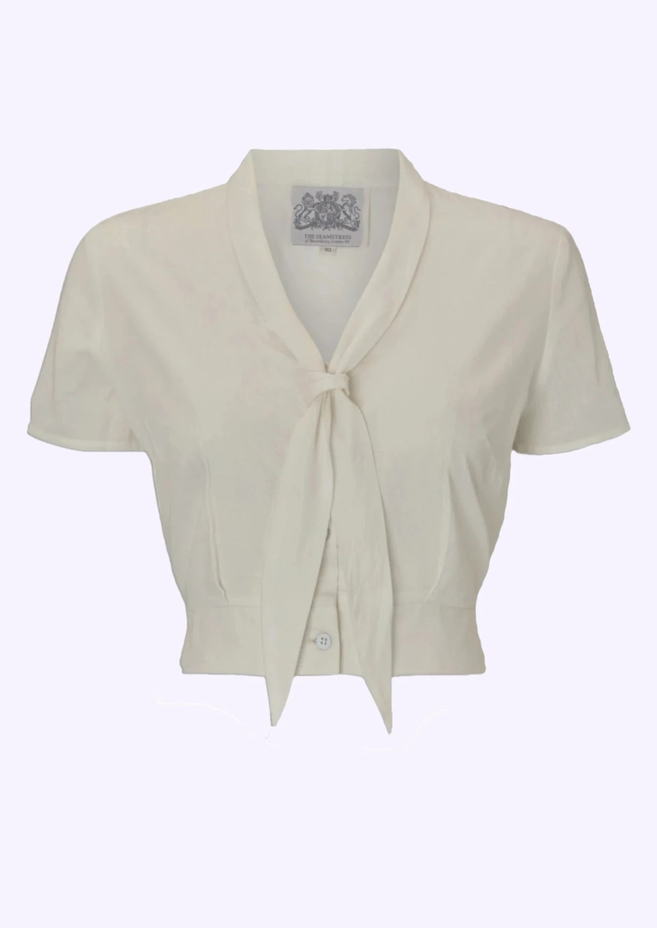 Bonnie kortærmet skjorte i sailor stil - creme