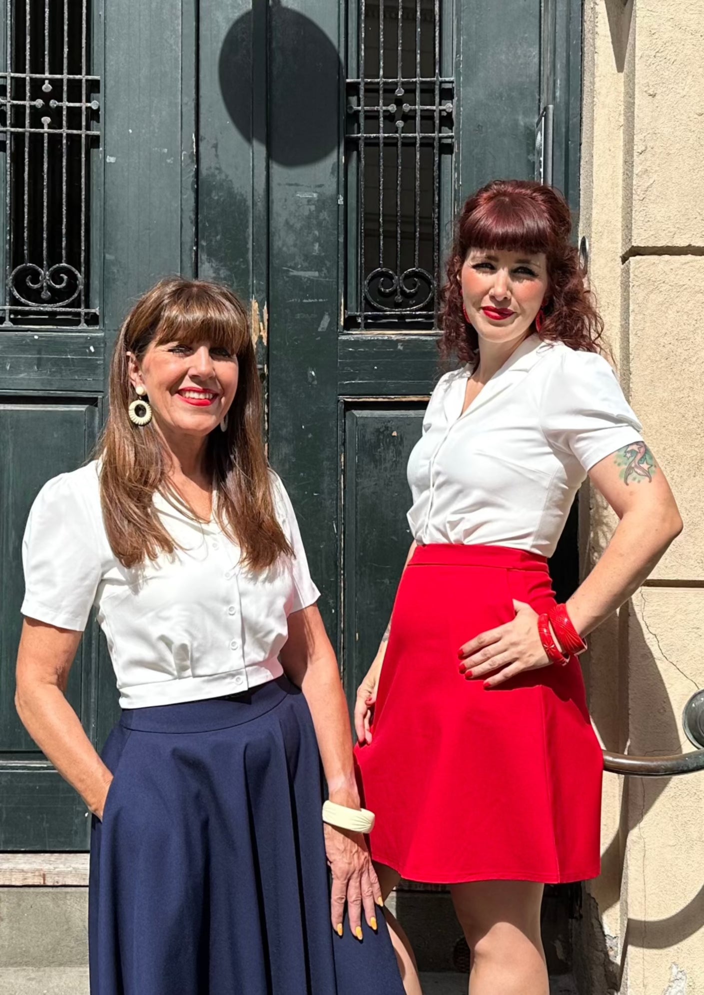 A-line nederdel i rød Nederdel Daisy Dapper