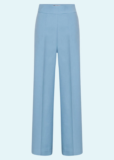 Billie højtaljede bukser i lys himmelblå tøj Daisy Dapper 