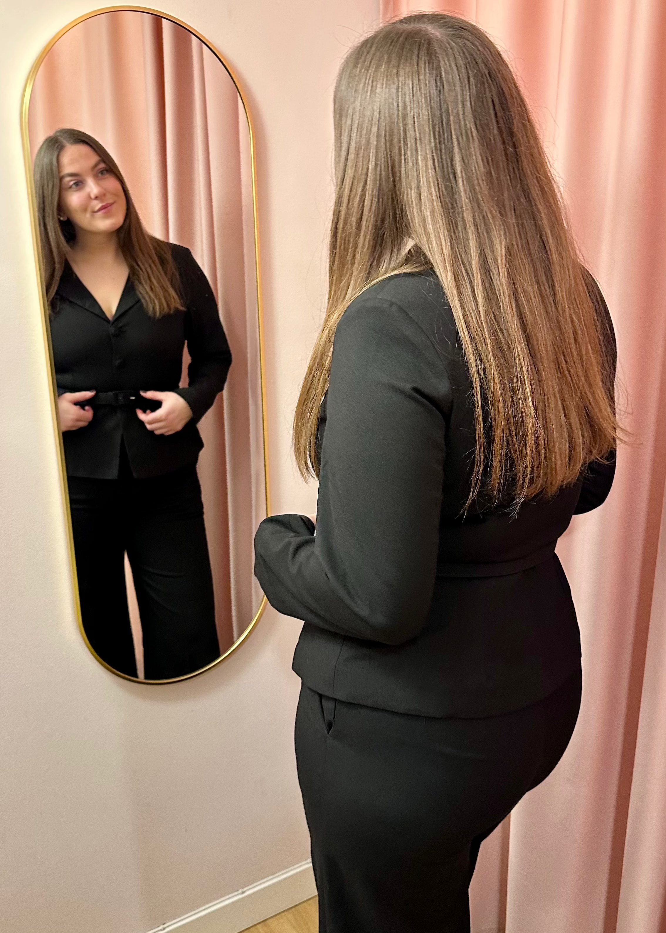 Billie højtaljede bukser i sort bukser Daisy Dapper