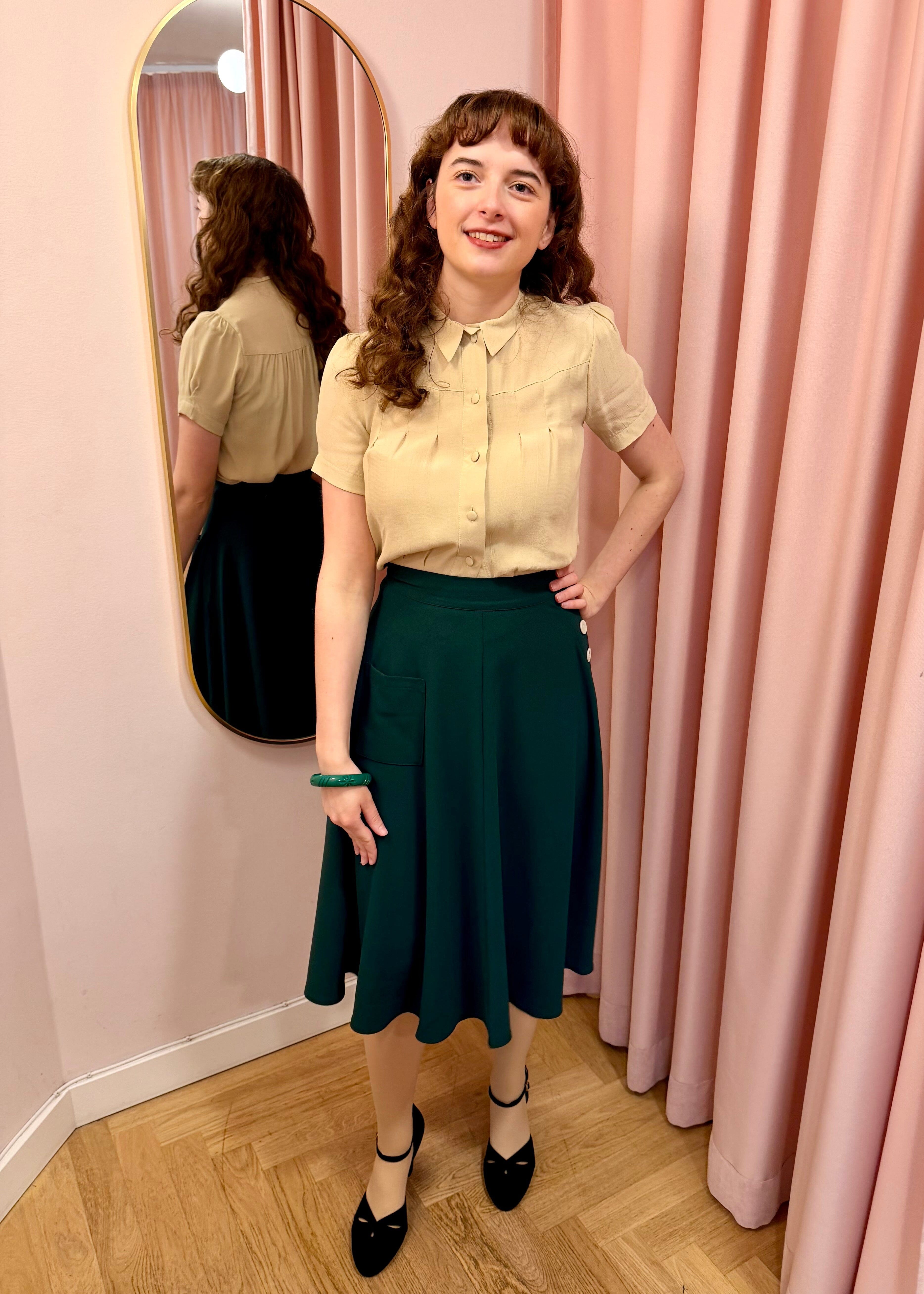 Bonnie kortærmet skjorte - 'antique' kortærmet skjorte House of Foxy