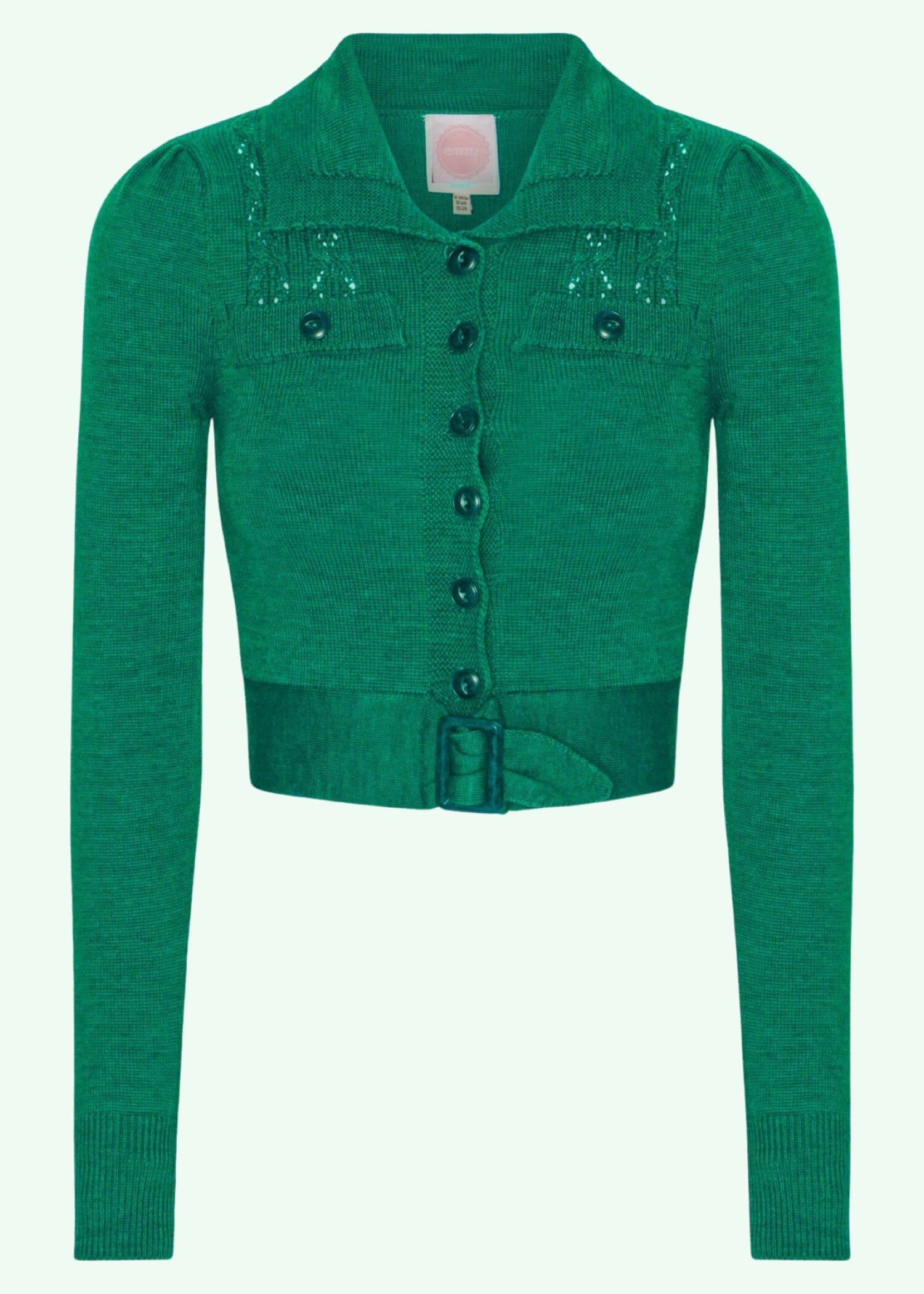 Catch me if you can- cardigan i grøn tøj Emmy Design