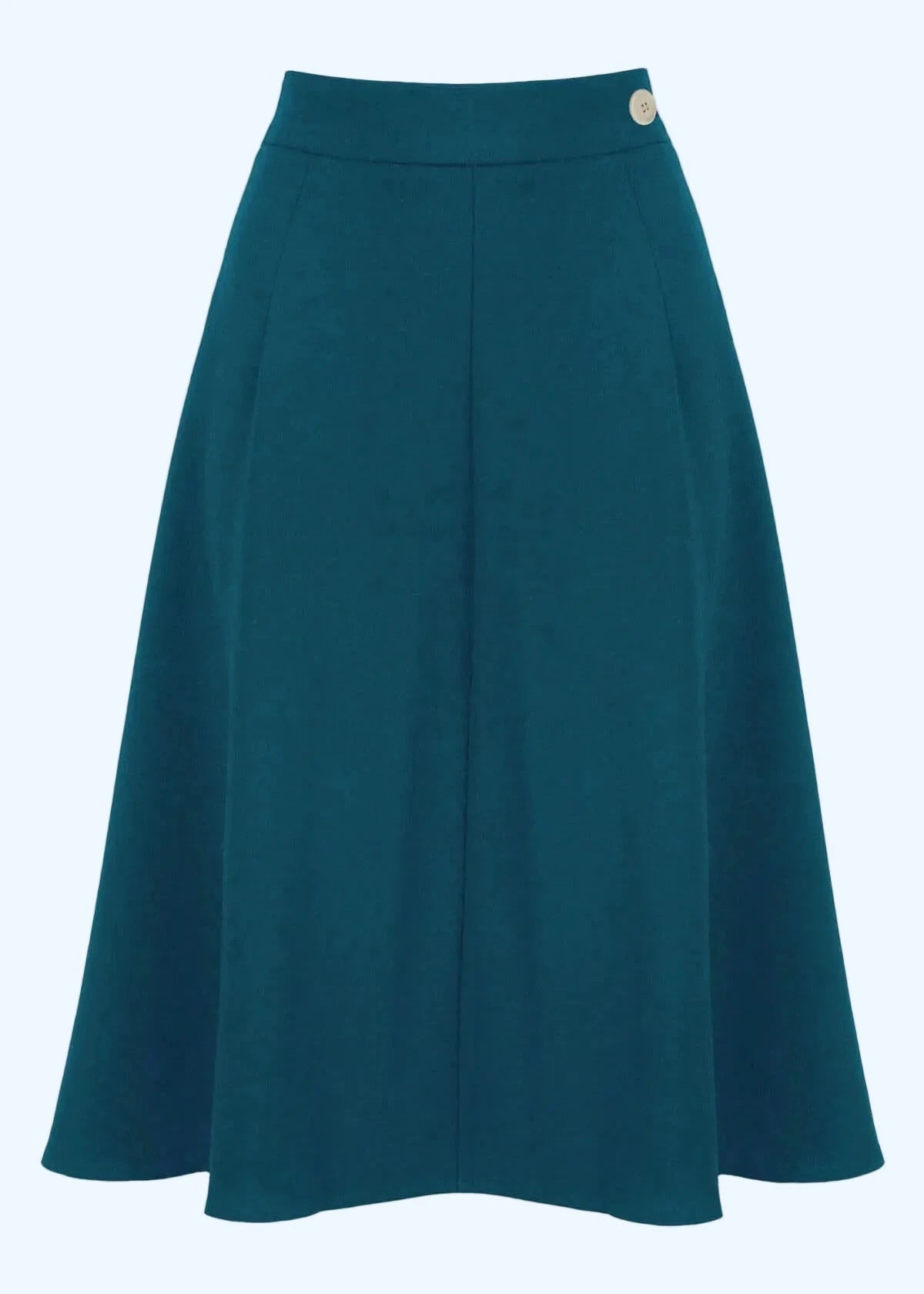 Classic A-line nederdel - muted teal aline nederdel Weekend Doll
