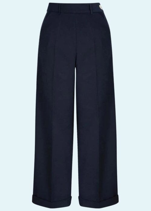 Classic højtaljede bukser i navy bukser Weekend Doll