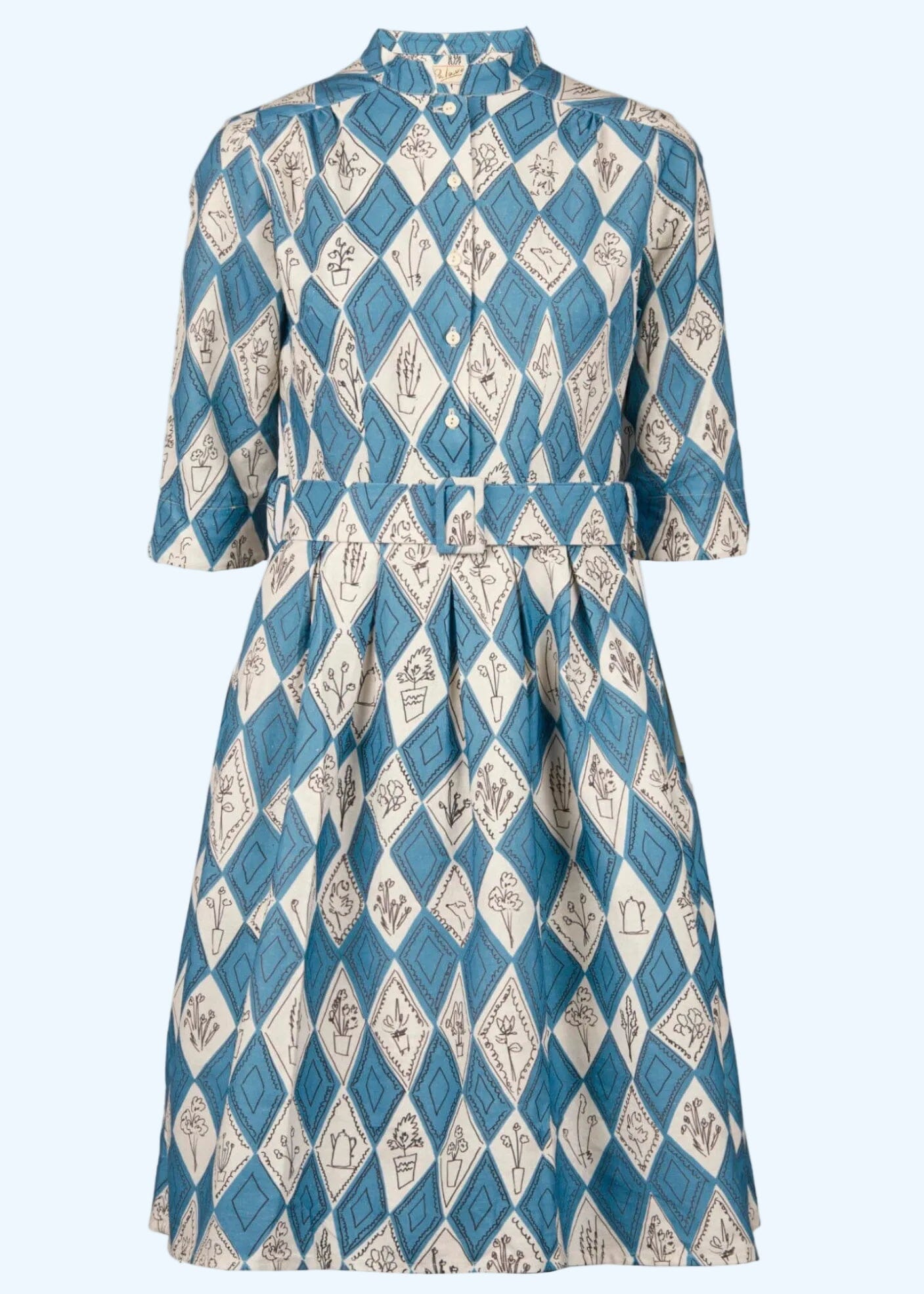 Cynthia Kjole – Teal Diamonds Kjoler Palava