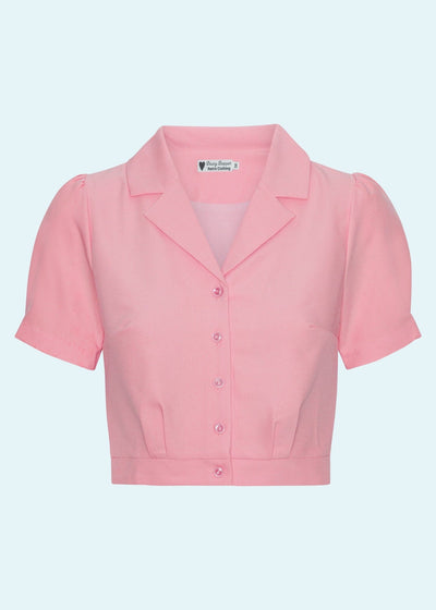 Daisy kortærmet skjorte i cherry blossom pink tøj Daisy Dapper 