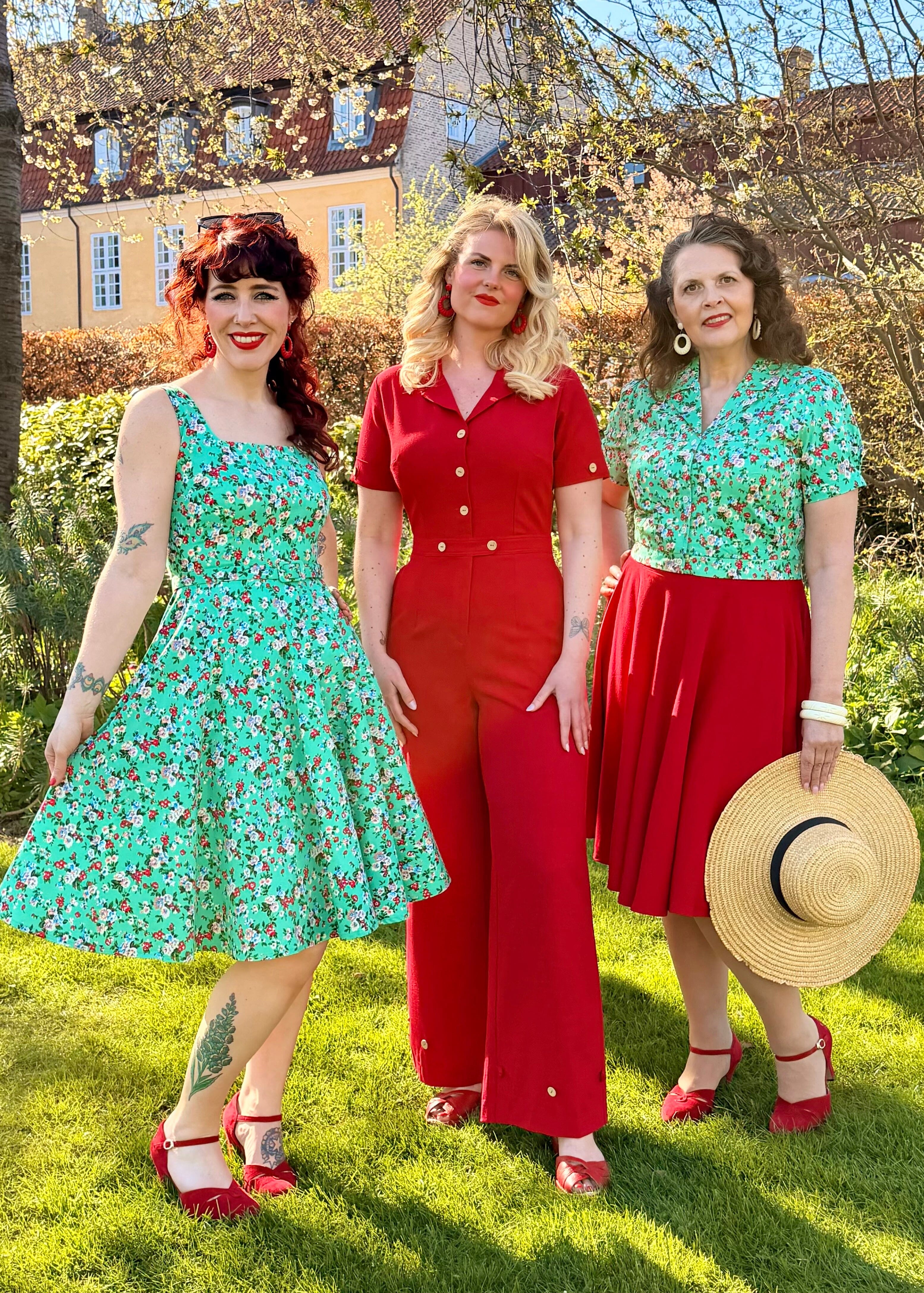 Daisy kortærmet skjorte - mint flower kortærmet skjorte Daisy Dapper