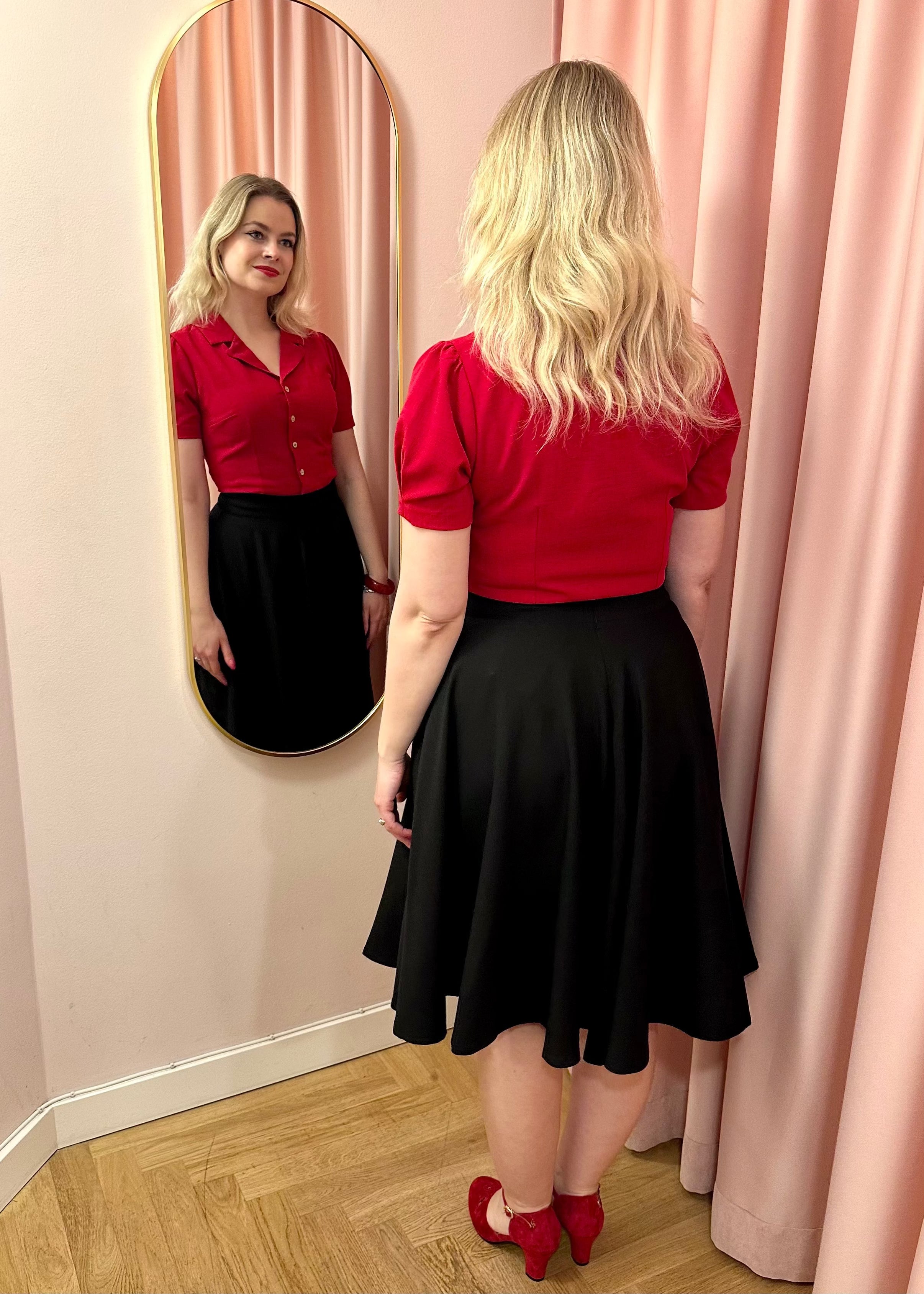 Daisy kortærmet skjorte - rød kortærmet skjorte Daisy Dapper