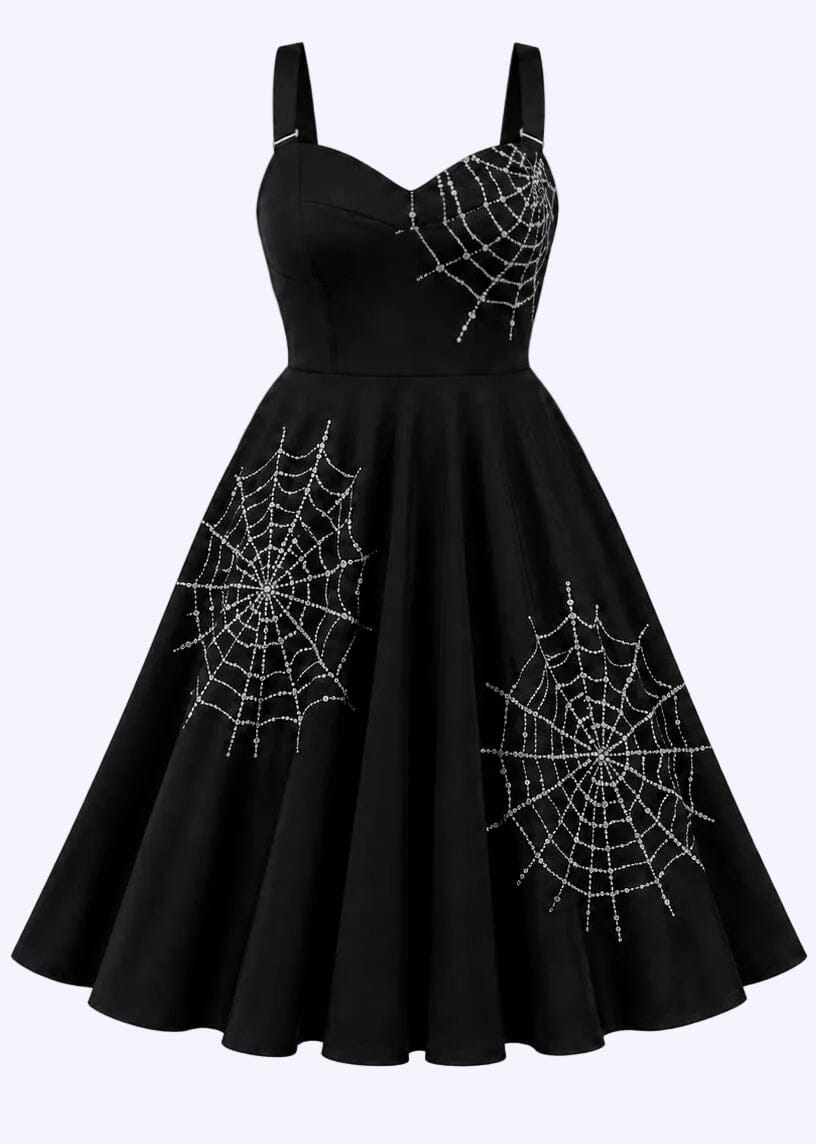 Glamour Ghoul Swing Dress swing kjole Rebel Love