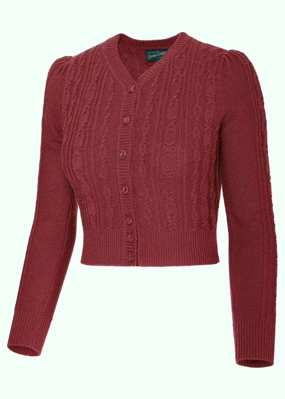 Ice Skater Cardigan - Rust cardigan Emmy Design