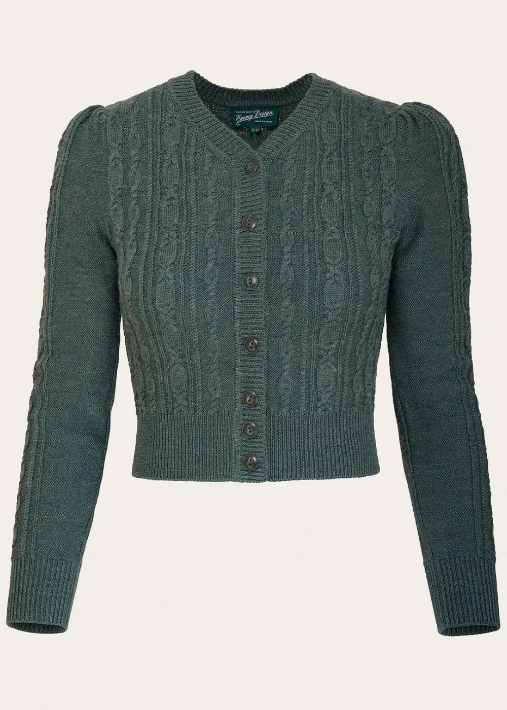 Ice Skater Cardigan - Sea Green cardigan Emmy Design