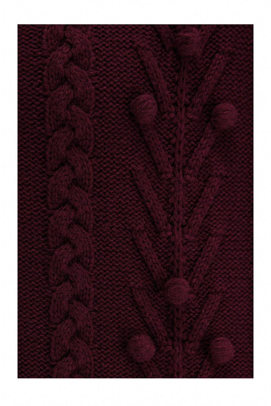 Judy Cardigan i burgundy cardigan Weekend Doll