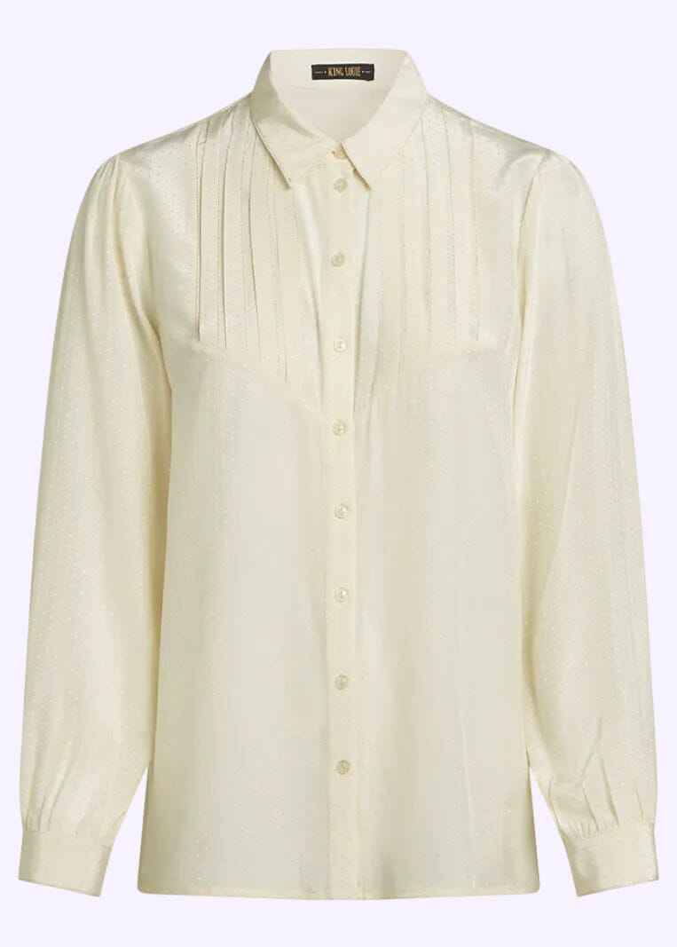 Karen Blouse - creme langærmet skjorte King Louie