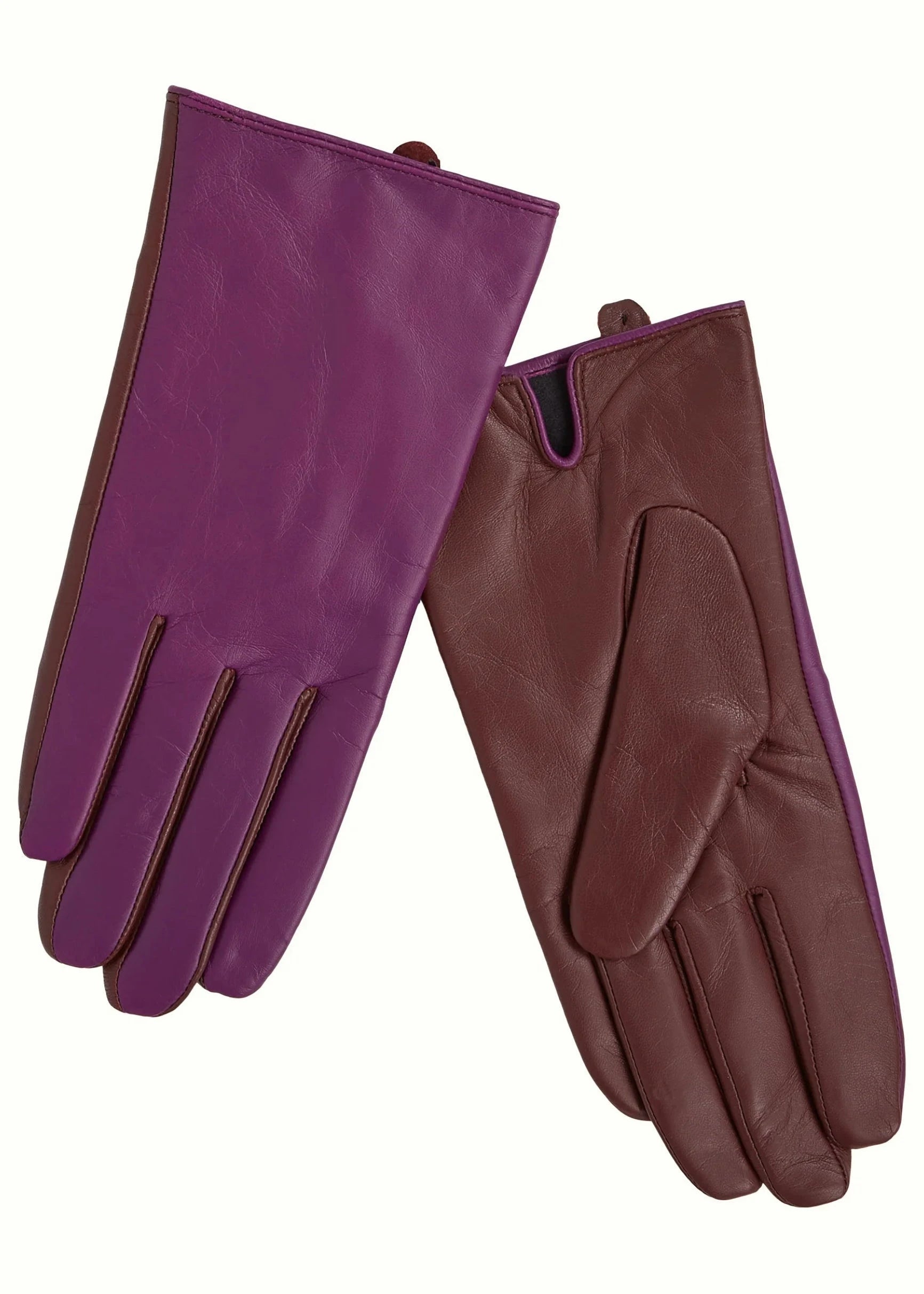 Læder hansker - lilla handsker King Louie