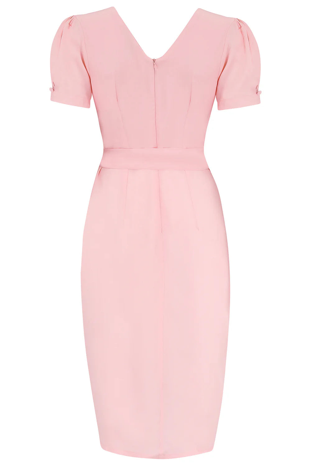 Lilian sarong kjole i sart pink tøj Seamstress Of Bloomsbury