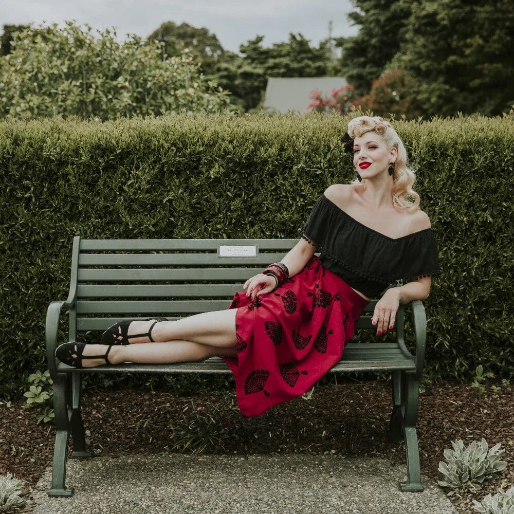 London T-rem sko i sort ruskind sko Charlie Stone