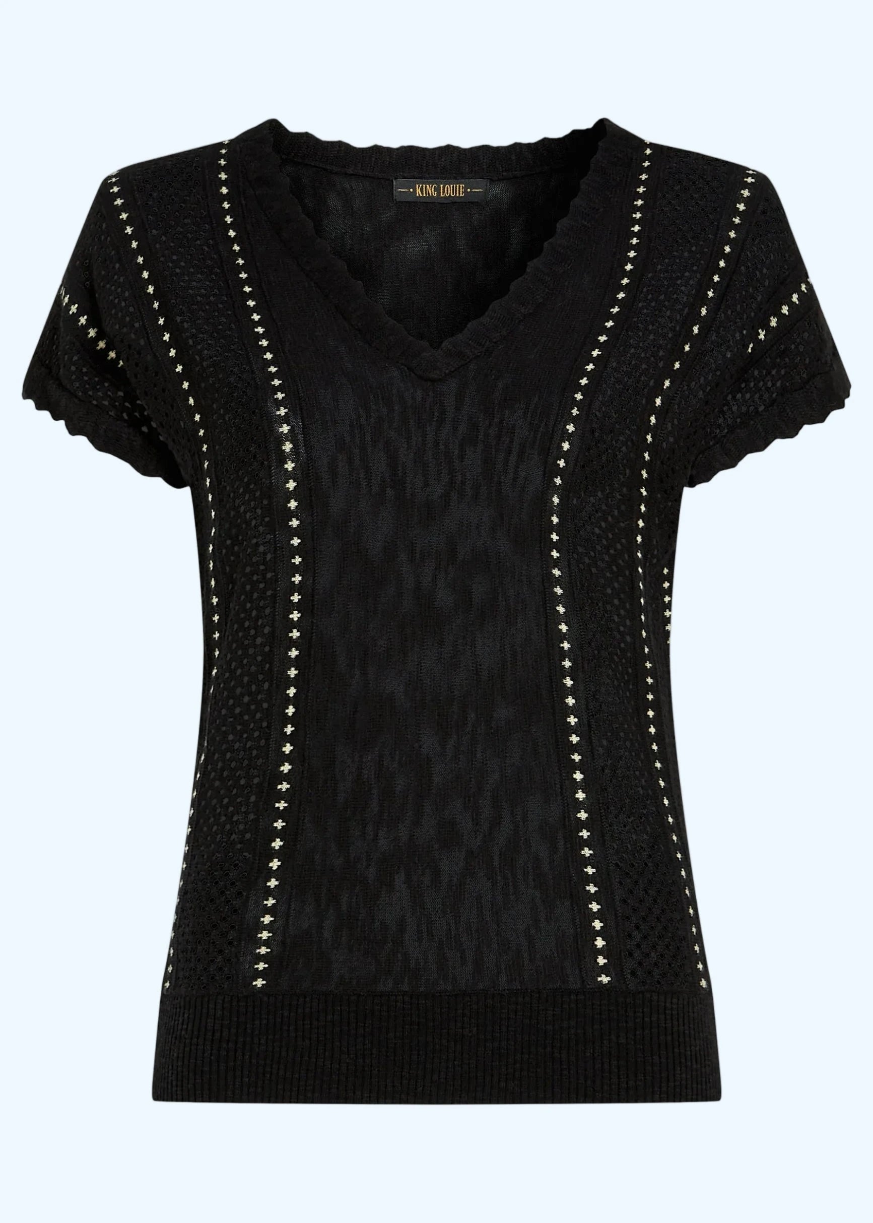 Marea strik top i sort strik top King Louie