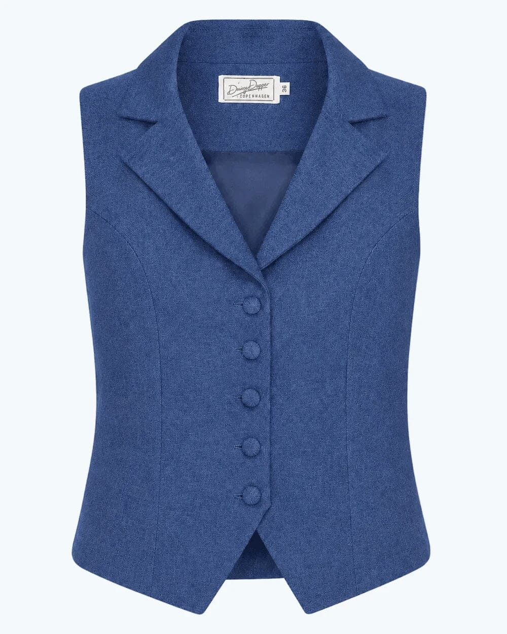 Marlene vest - blå denimlook vest Daisy Dapper