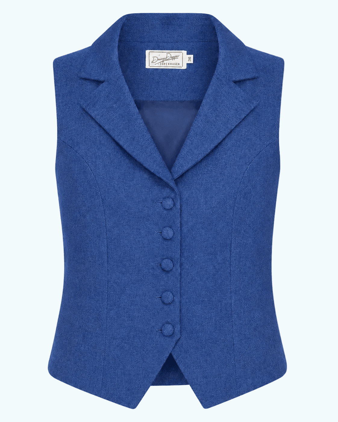Marlene vest - blå denimlook vest Daisy Dapper
