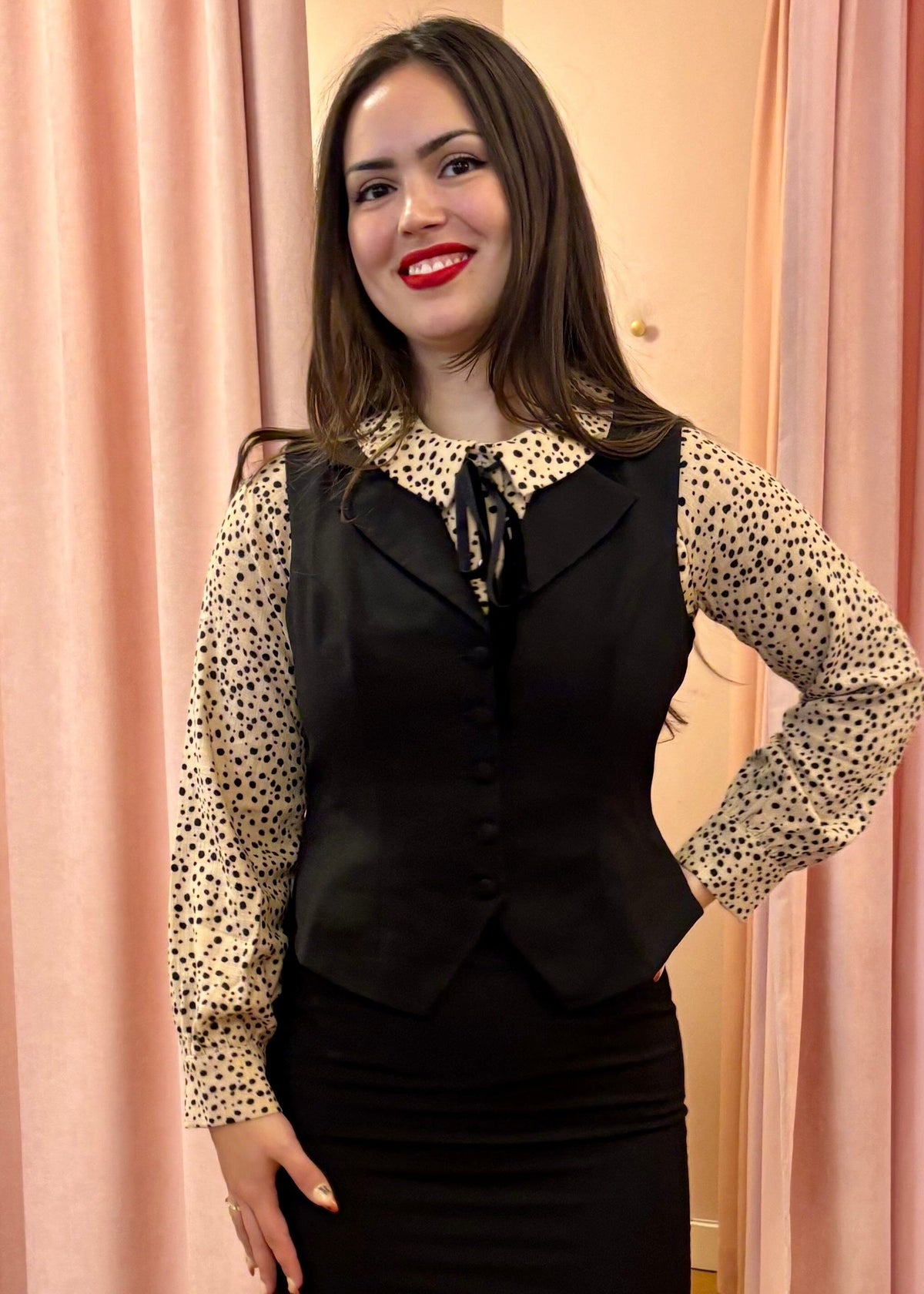 Marlene vest - sort vest Daisy Dapper