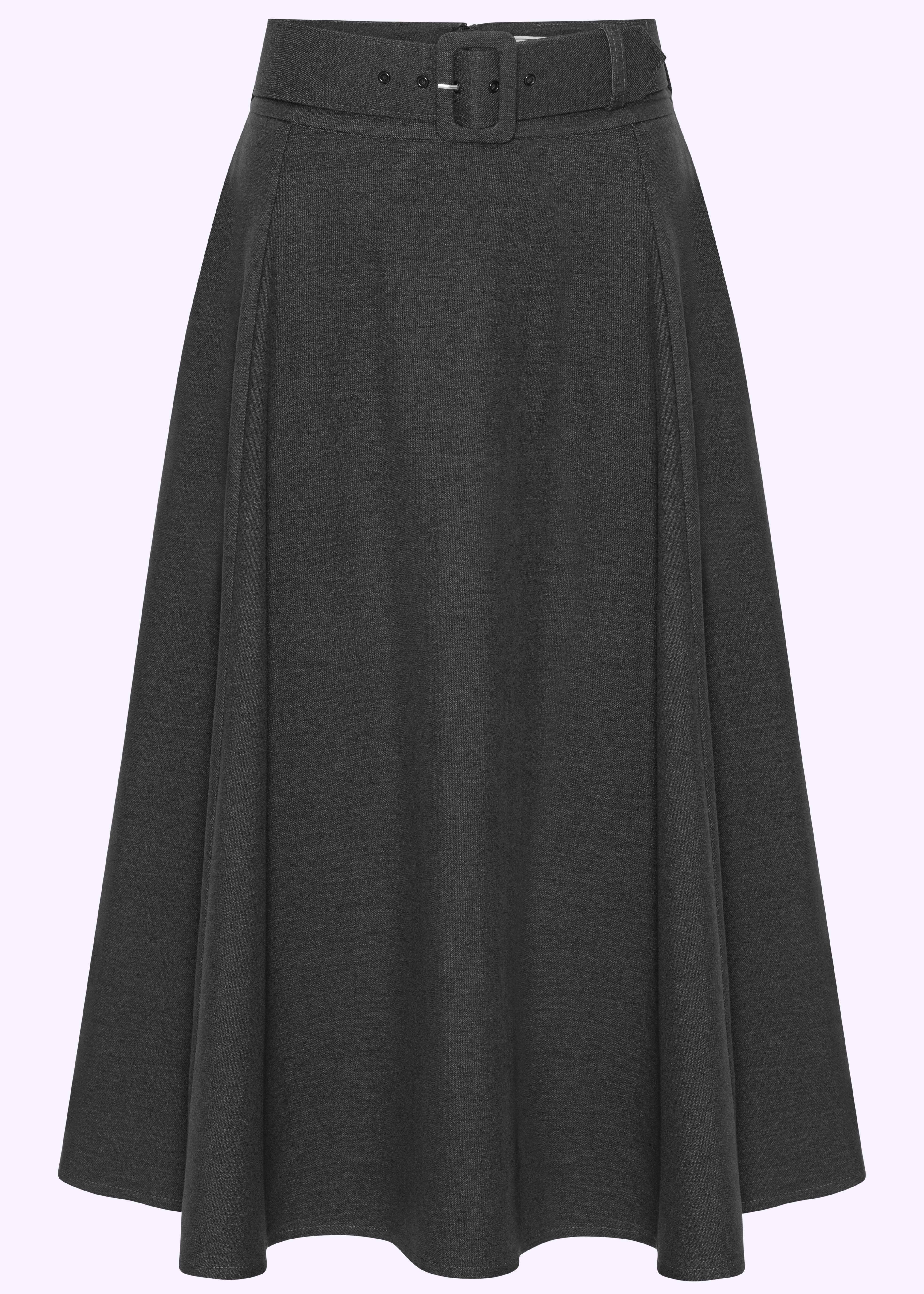 Valery Skirt Plum Nederdel Fra Black Colour