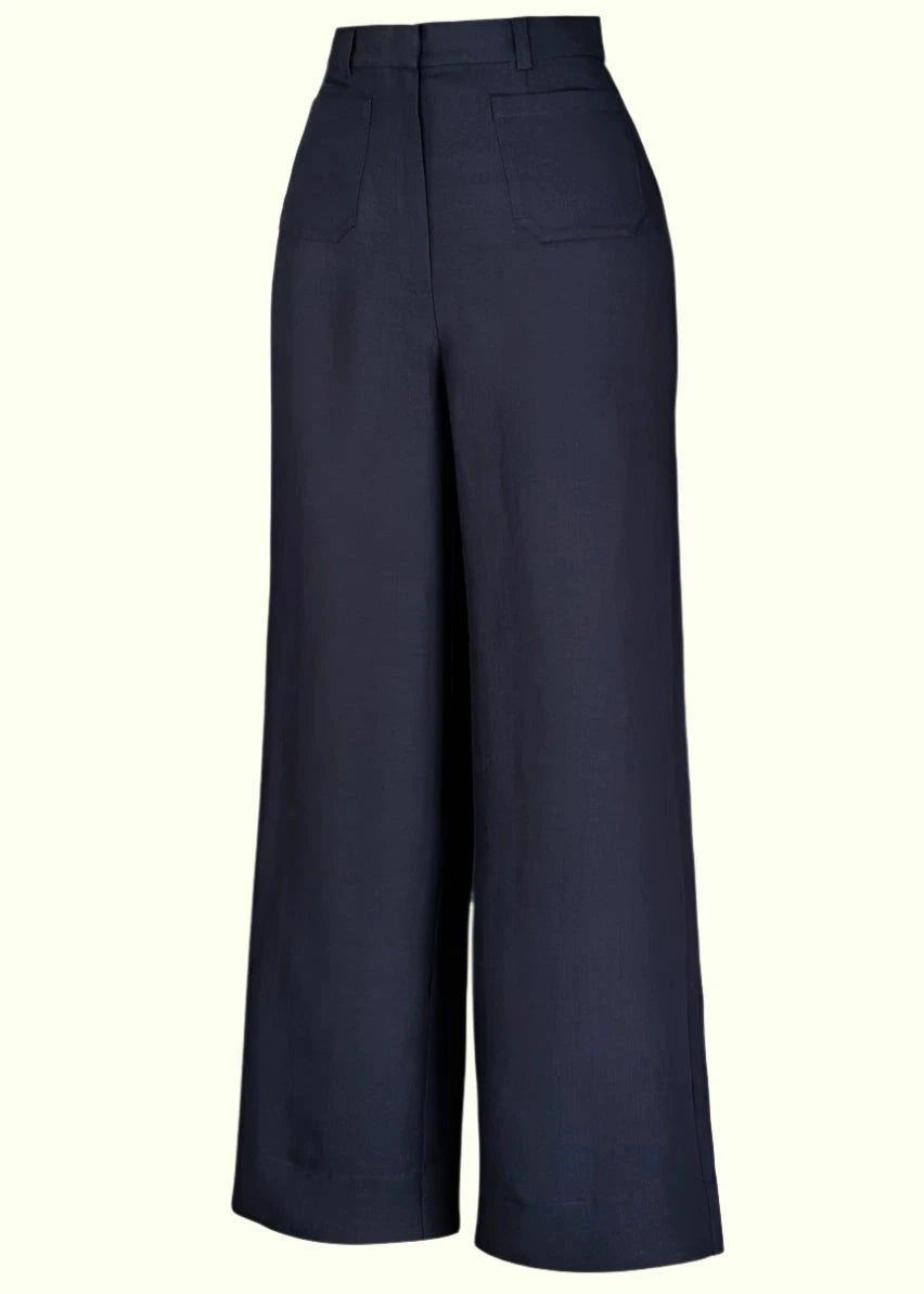Miss Pocket Pants i navy bukser Emmy Design