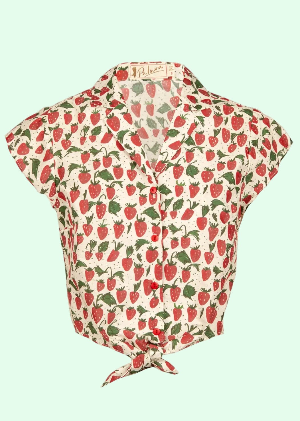 Peggy Top – Red Strawberries Toppe Palava