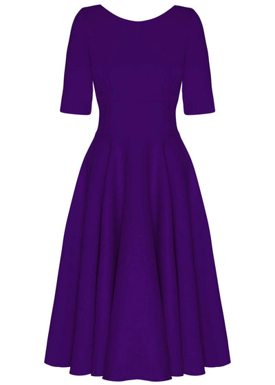 Pretty Dress Company: Hepburn 1950'er stils swingkjole i lilla Pretty Dress Company 