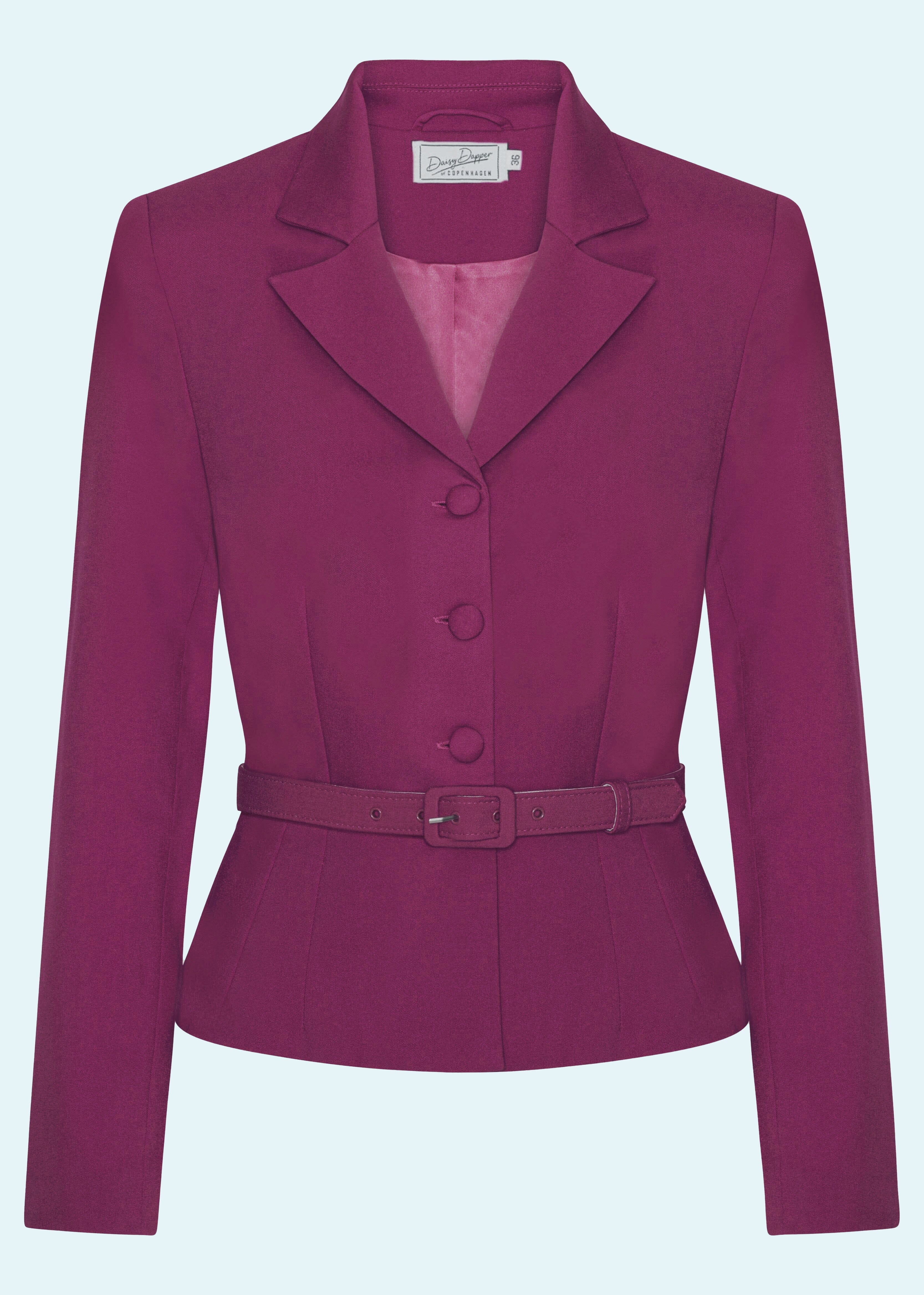 Siri taljeret blazer i magenta jakke Daisy Dapper