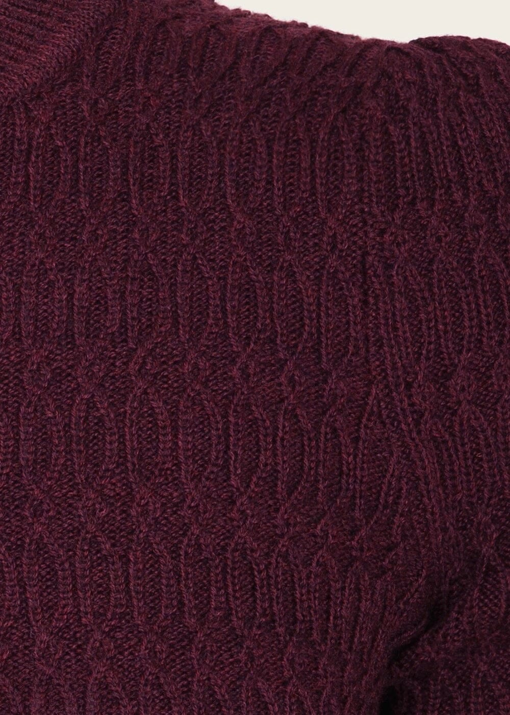 The All Round Sweater - Black Cherry strik top Emmy Design