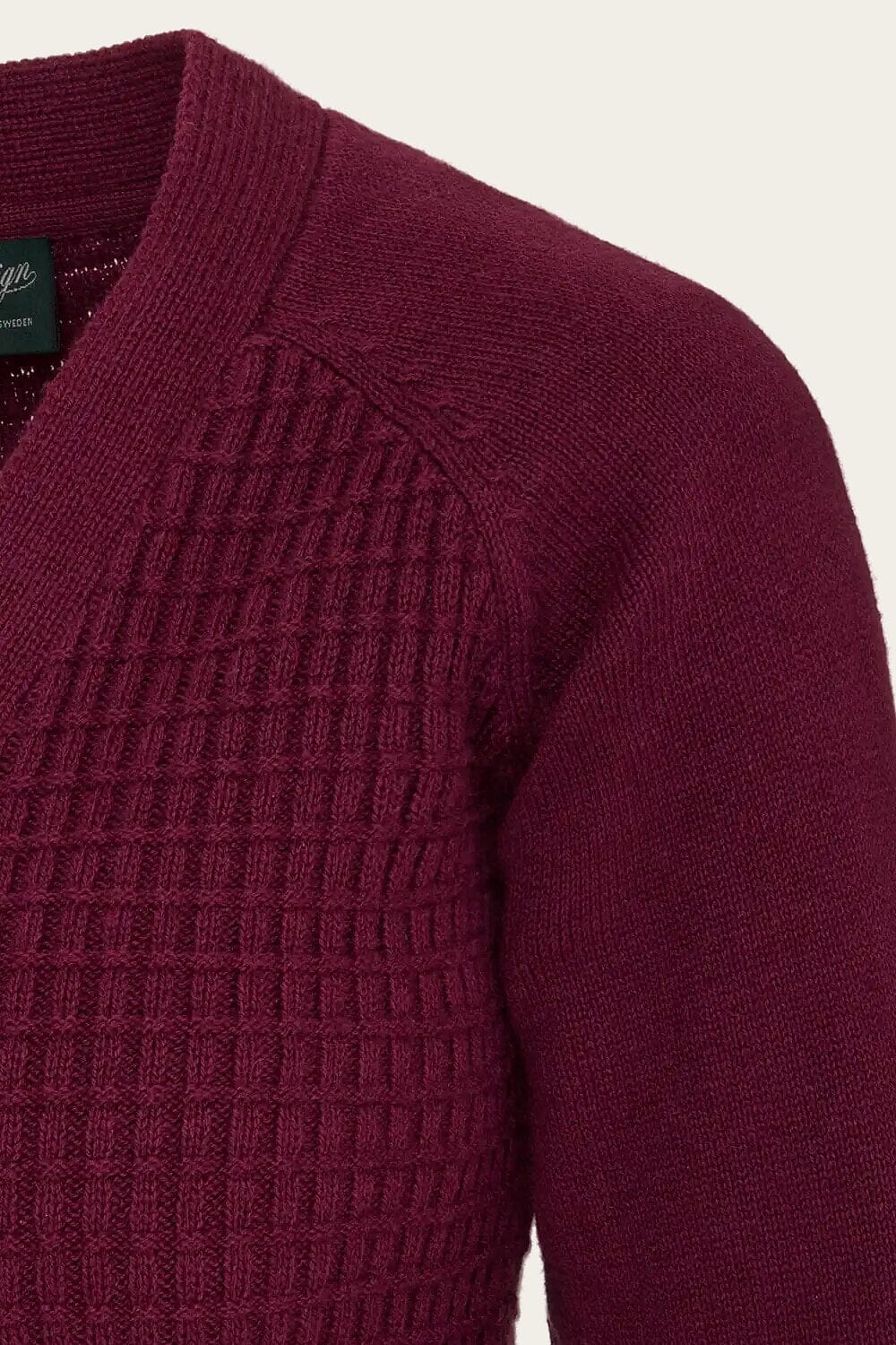 The Cable Knit College Cardigan - Vinrød cardigan Emmy Design
