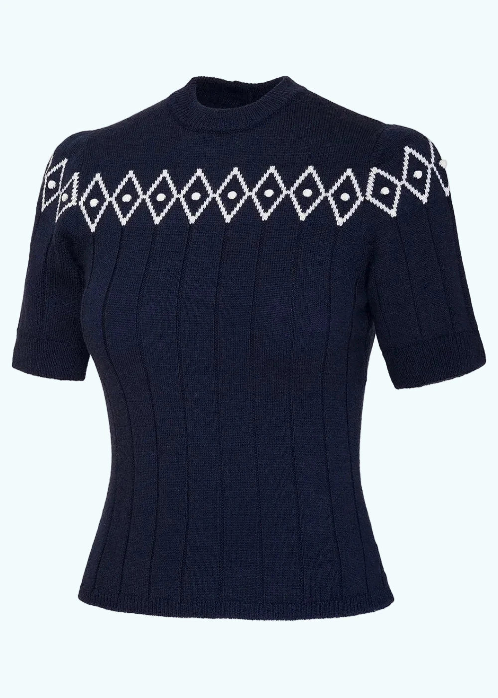 The Darling Diamond Top - Navy strik top Emmy Design