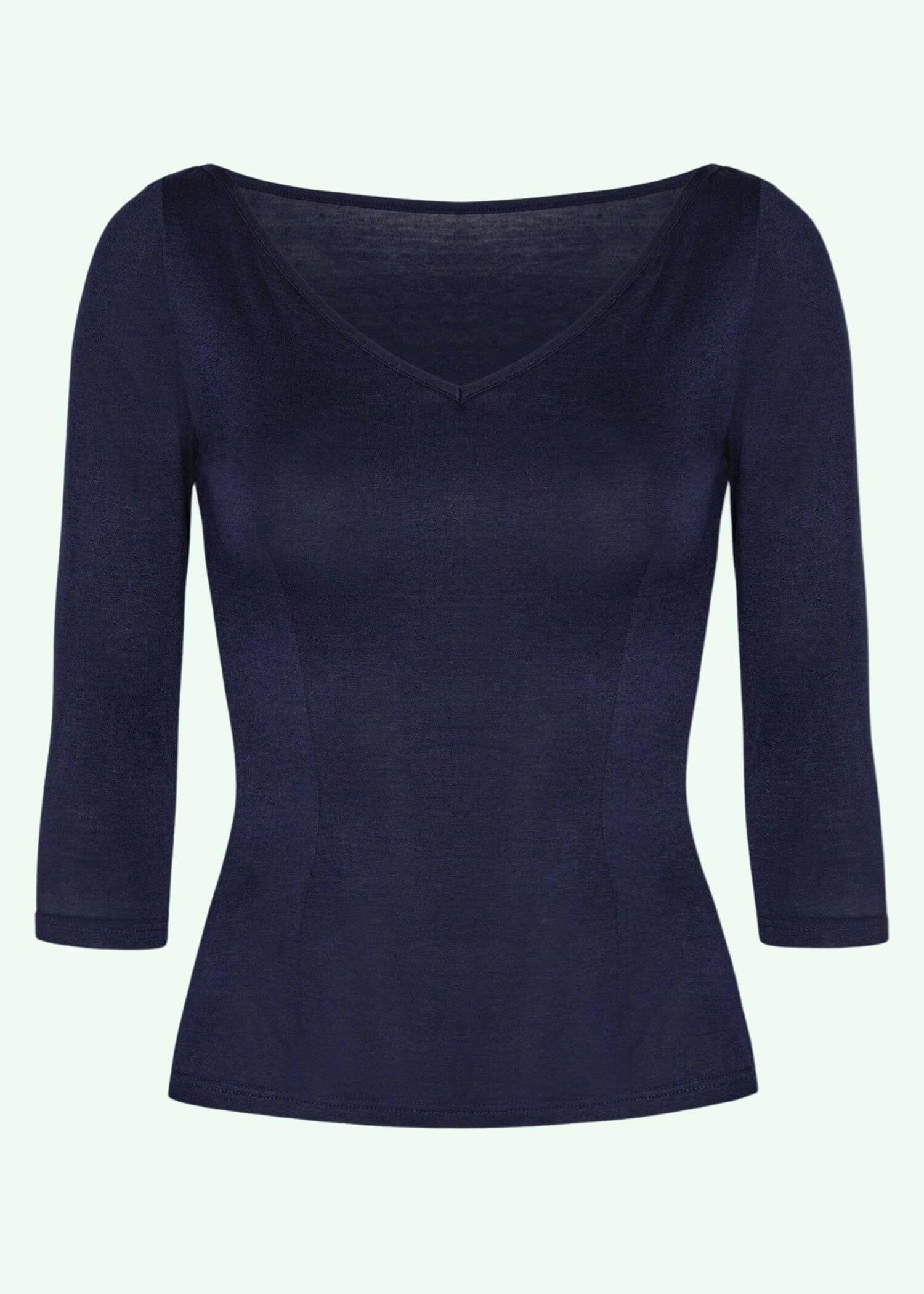 Vendbar Boatneck top i navy - deluxe tøj Daisy Dapper