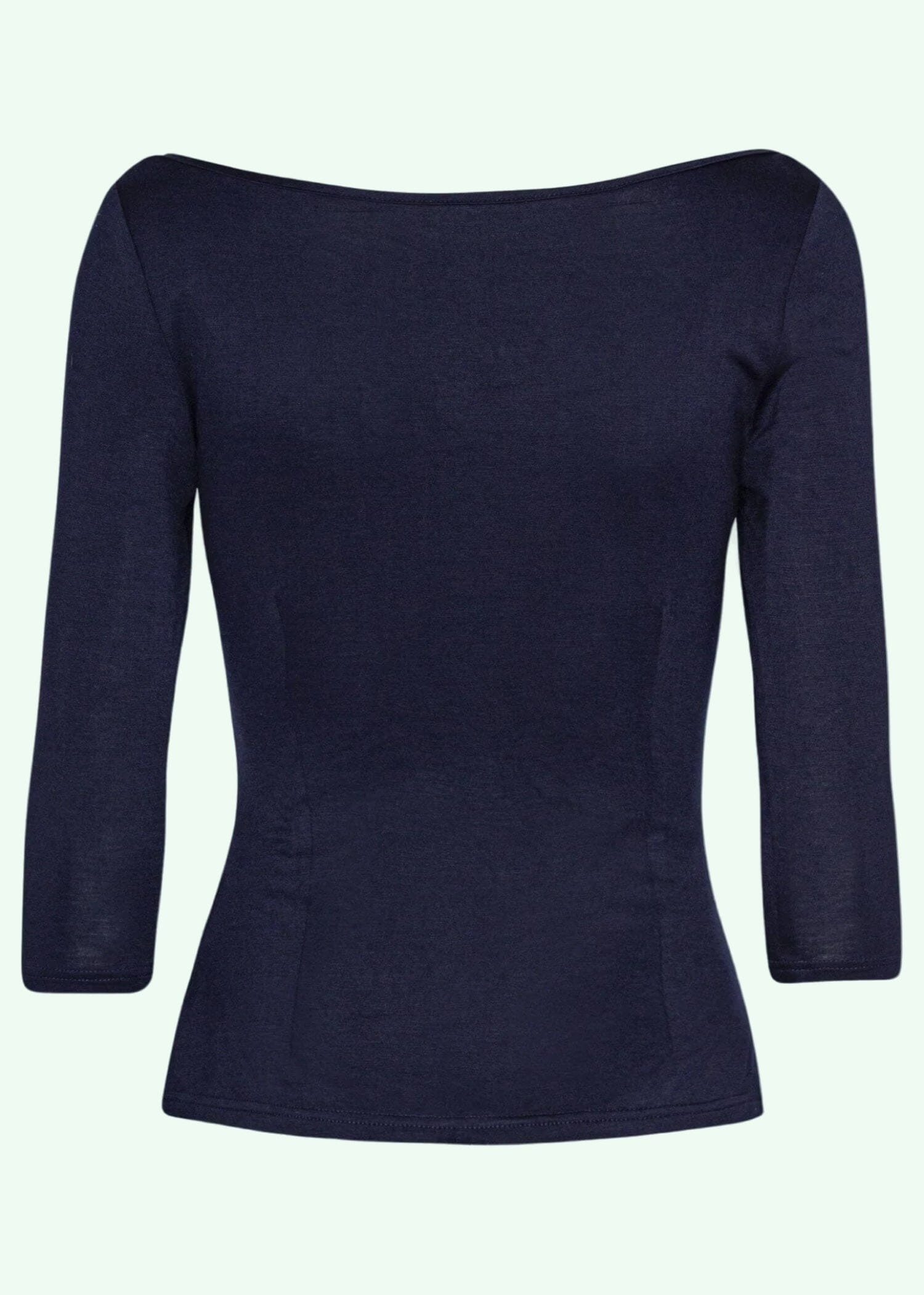 Vendbar Boatneck top i navy - deluxe tøj Daisy Dapper