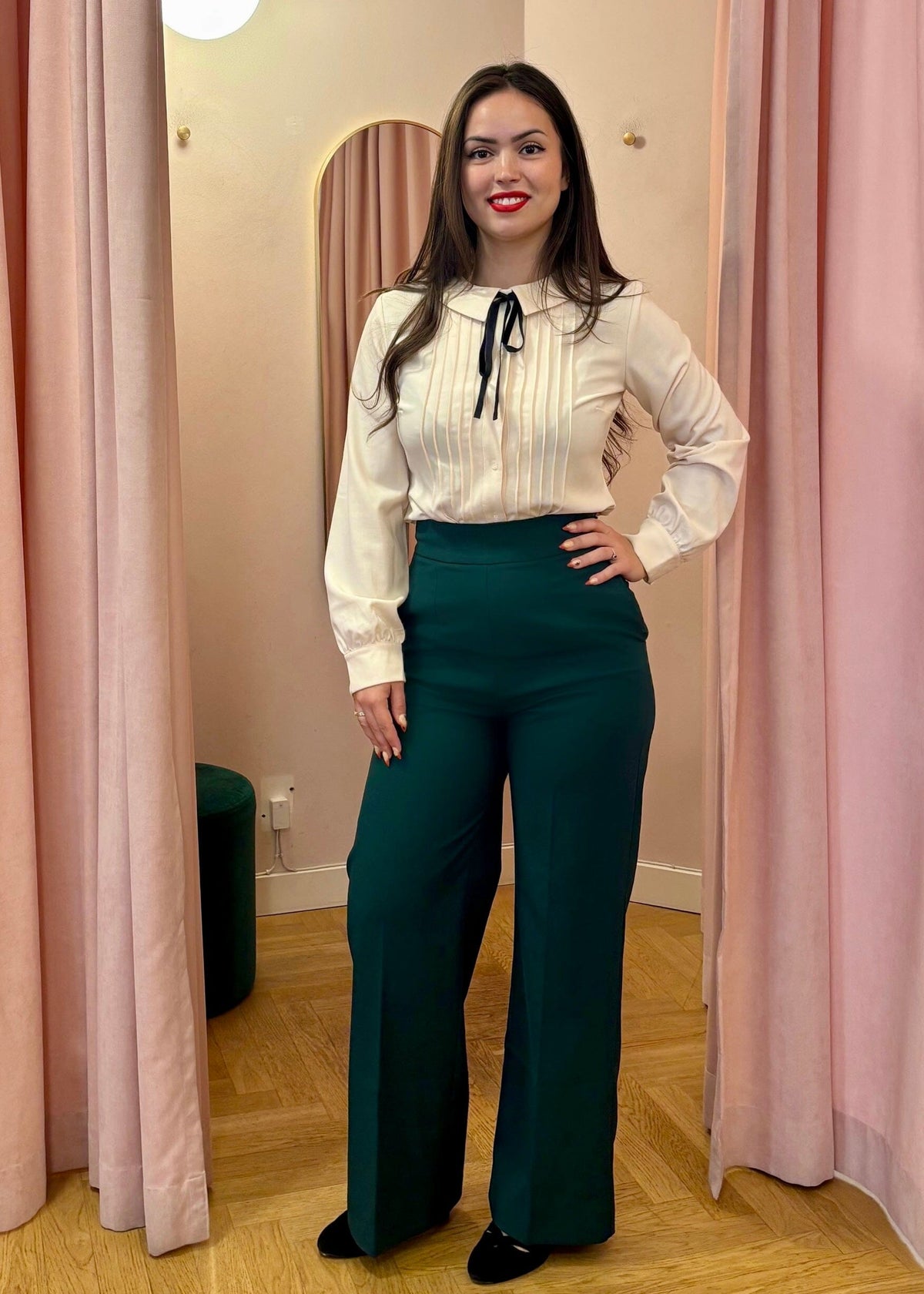 Vera langærmet skjorte - råhvid langærmet skjorte Daisy Dapper