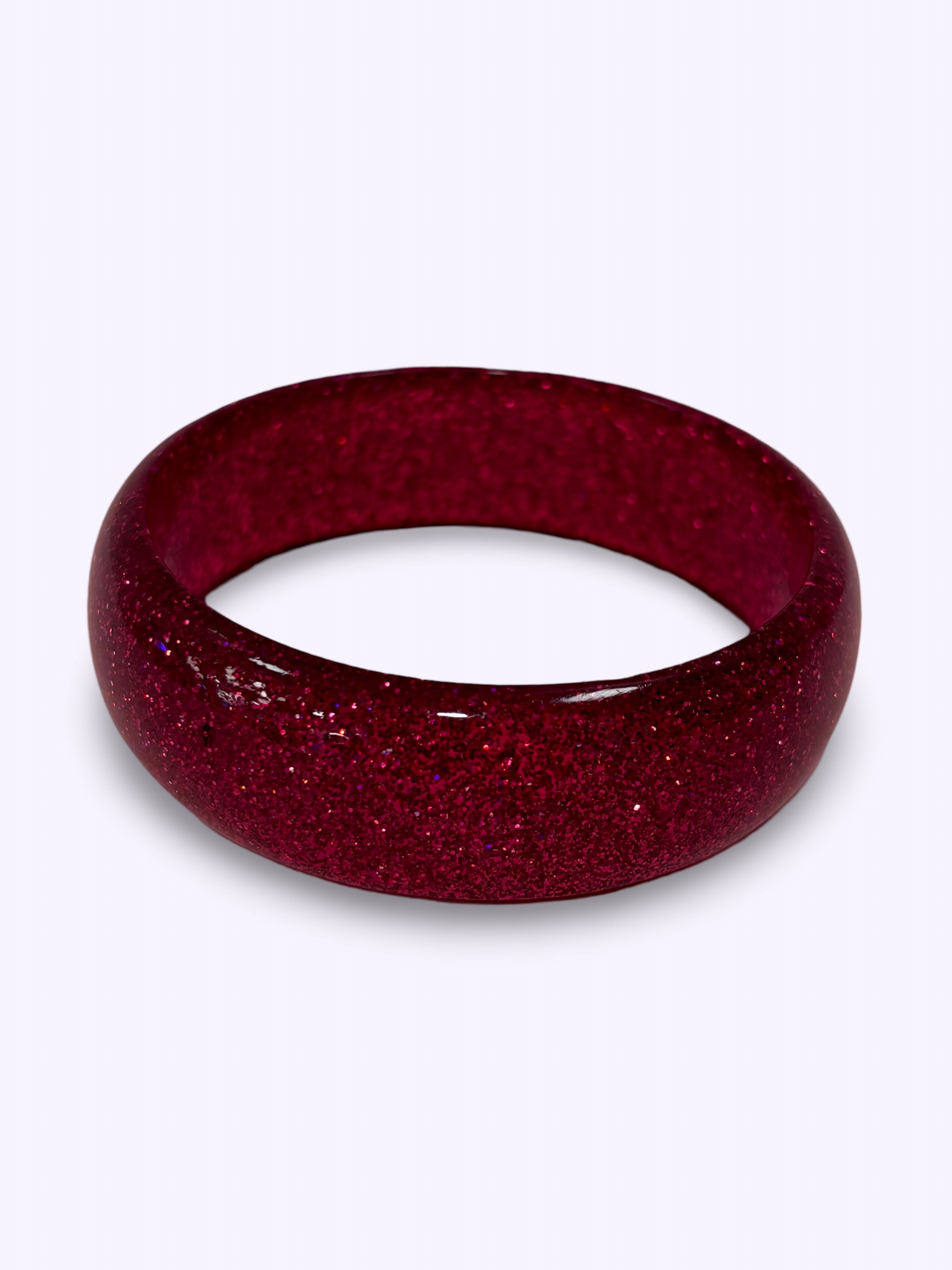 Vintage style armbånd, Magenta med glitter Accessories Rock It Rosie