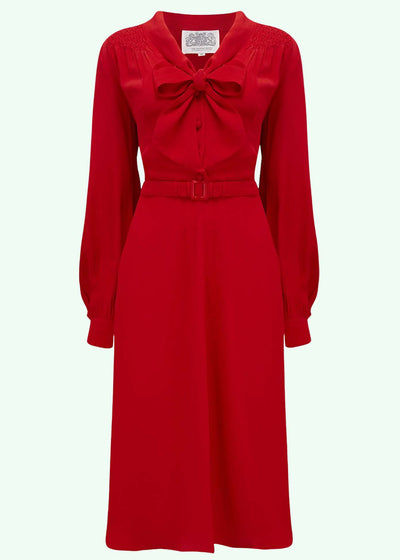 Bloomsbury: Eva kjole i 40'er stil i rød tøj Seamstress Of Bloomsbury 