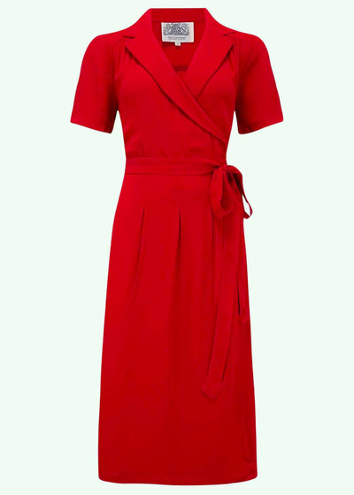 Bloomsbury: Slåom kjole i rød toej Seamstress Of Bloomsbury 