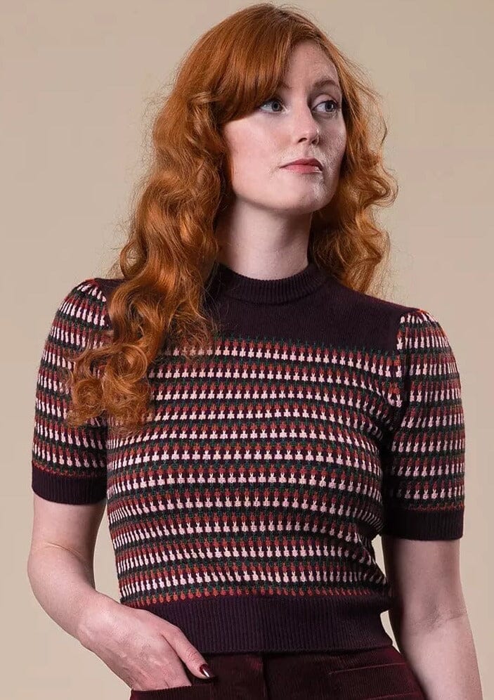 Emmy Design: The Technicolor Dream Tee, Plum Emmy Design