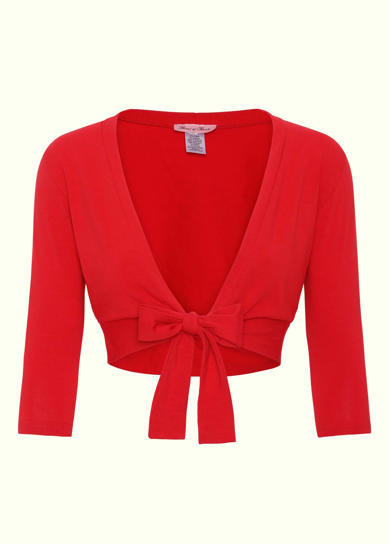Heart Of Haute: 'Sweet Sweater' Bolero i rød Heart Of Haute
