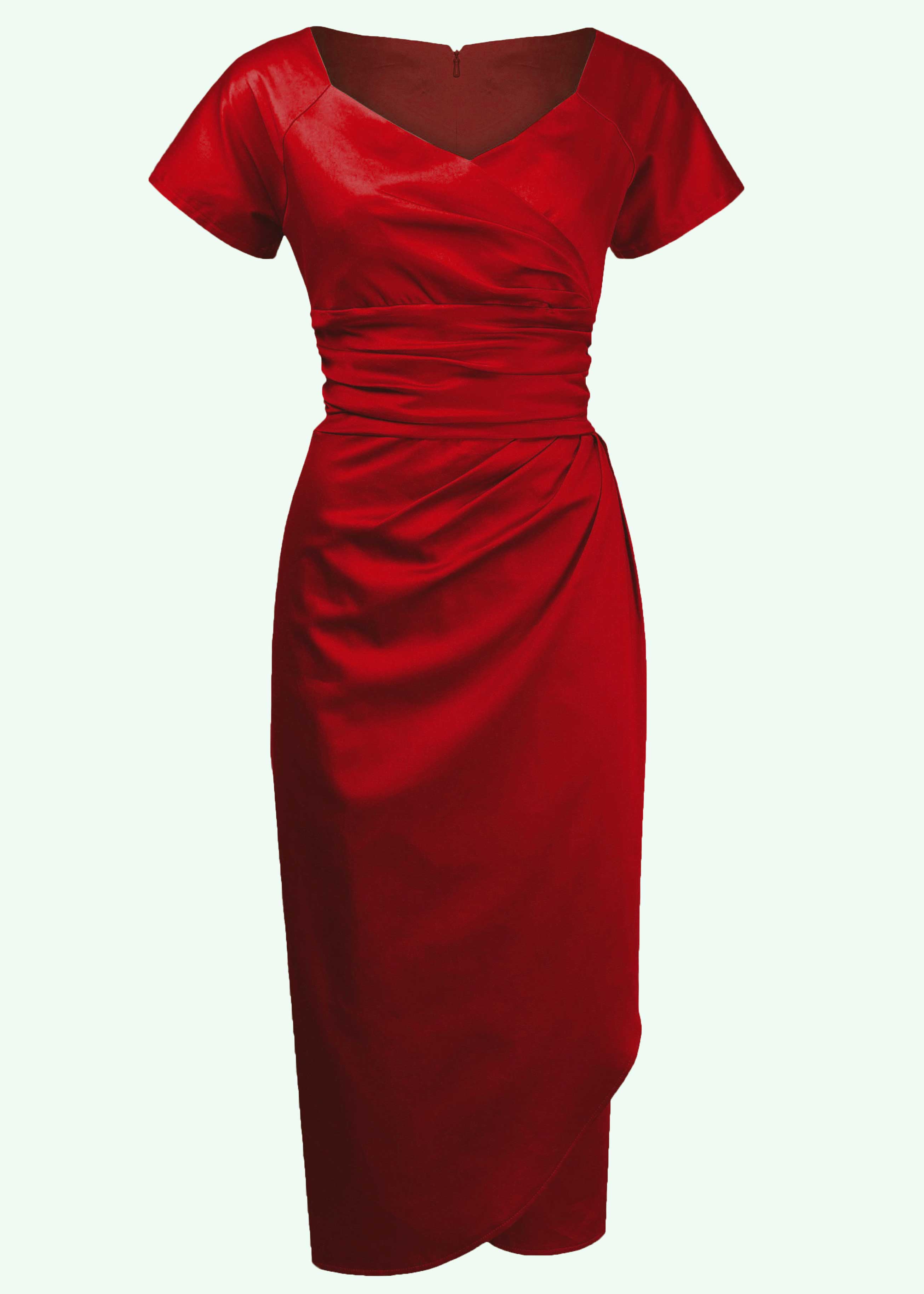 gullig en Øl Cocktail kjole i rød 50er stil fra House of Foxy