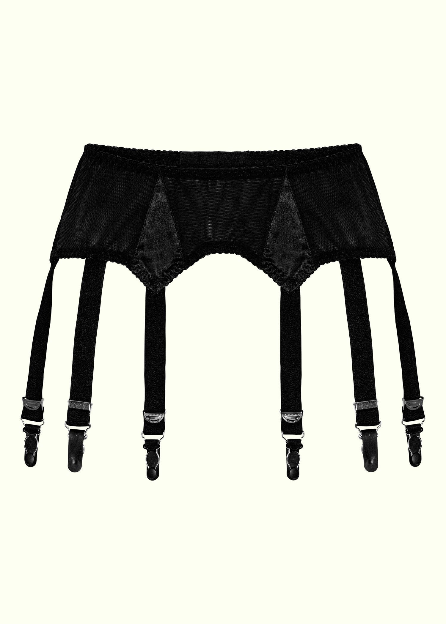 What Katie Did: Maitresse smal strømpeholder i sort What Katie Did