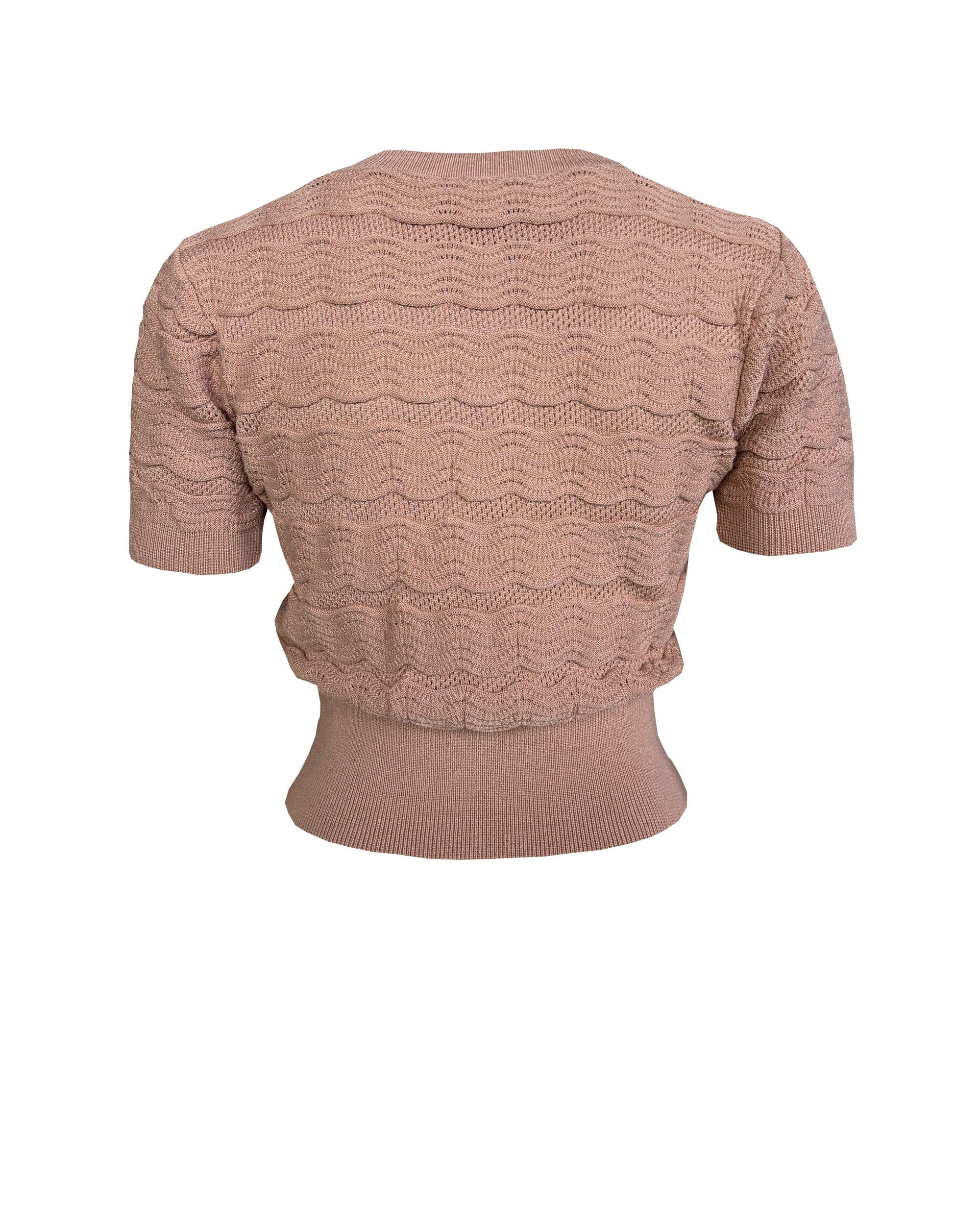 1940s Sweetheart Sweater - Sesame top House of Foxy 