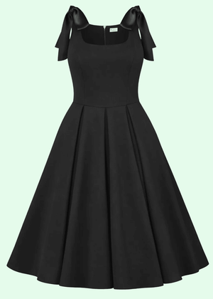 1950'er Josephine swing kjole - sort swing kjole Pretty Dress Company 