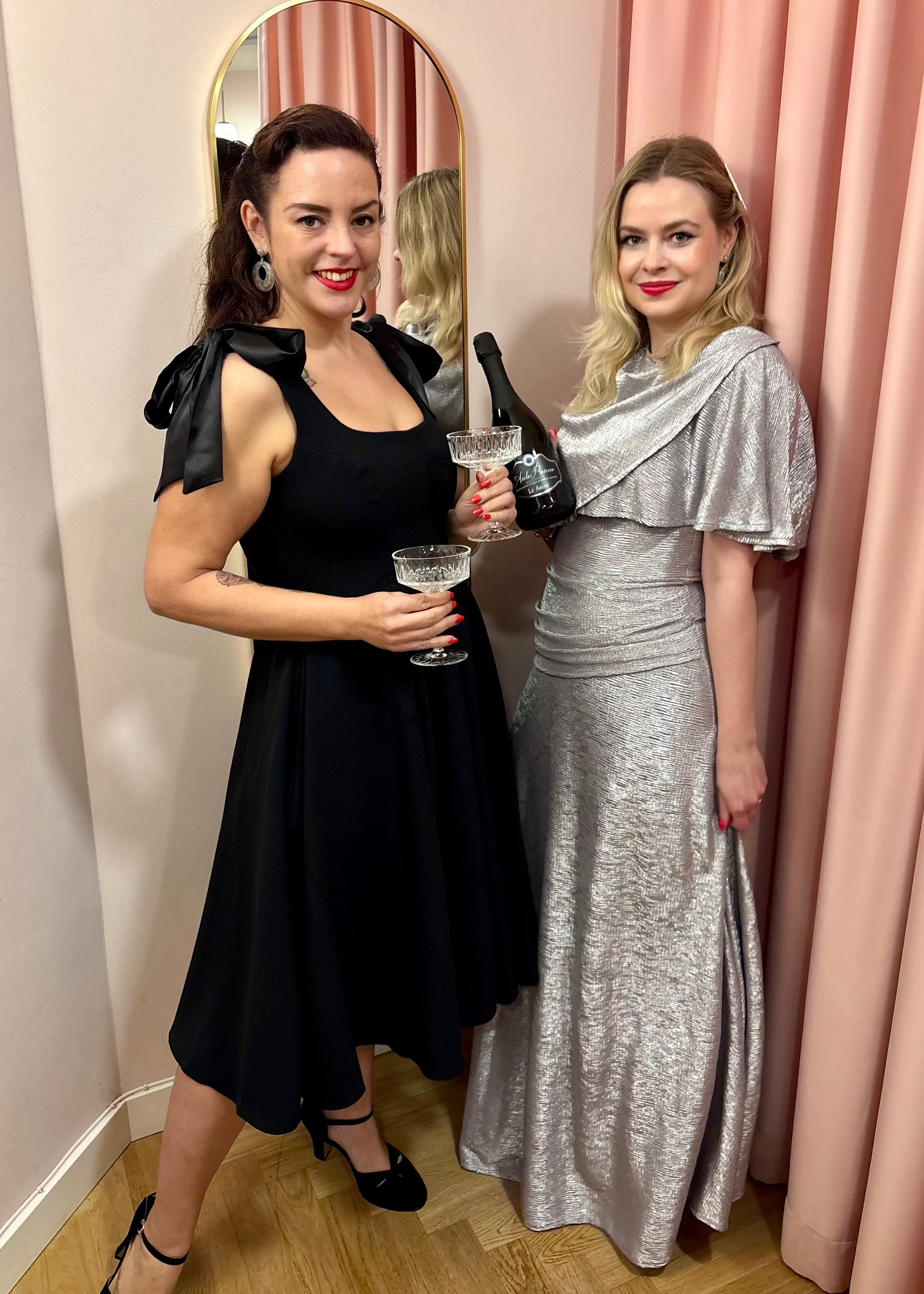 1950'er Josephine swing kjole - sort swing kjole Pretty Dress Company 