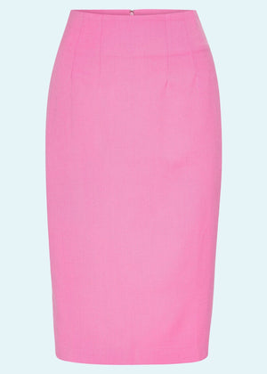 1950'er stils pencil nederdel i cerise pink Nederdel Daisy Dapper 