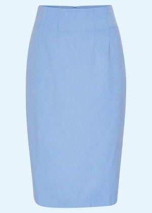 1950'er stils pencil nederdel i lys himmelblå Nederdel Daisy Dapper 