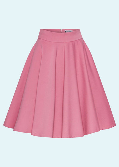 1950er stils swingnederdel i cerise pink tøj Daisy Dapper 